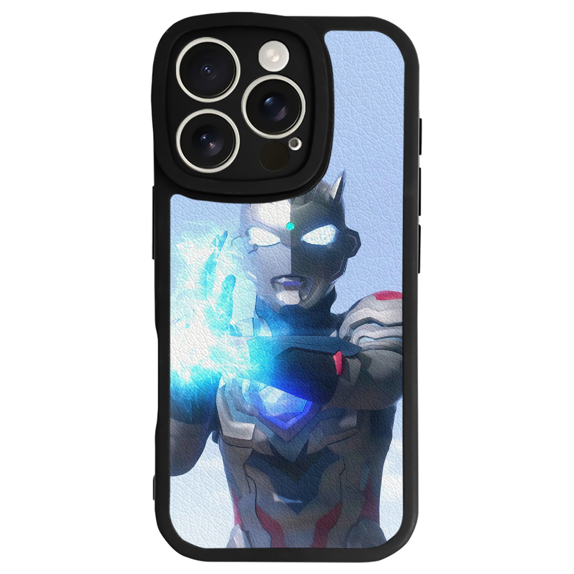 （画像用） ウルトラマン Ultraman 【iPhone 16シリーズ対応】シリコンスマホケース（レザー調） 材質：シリコン